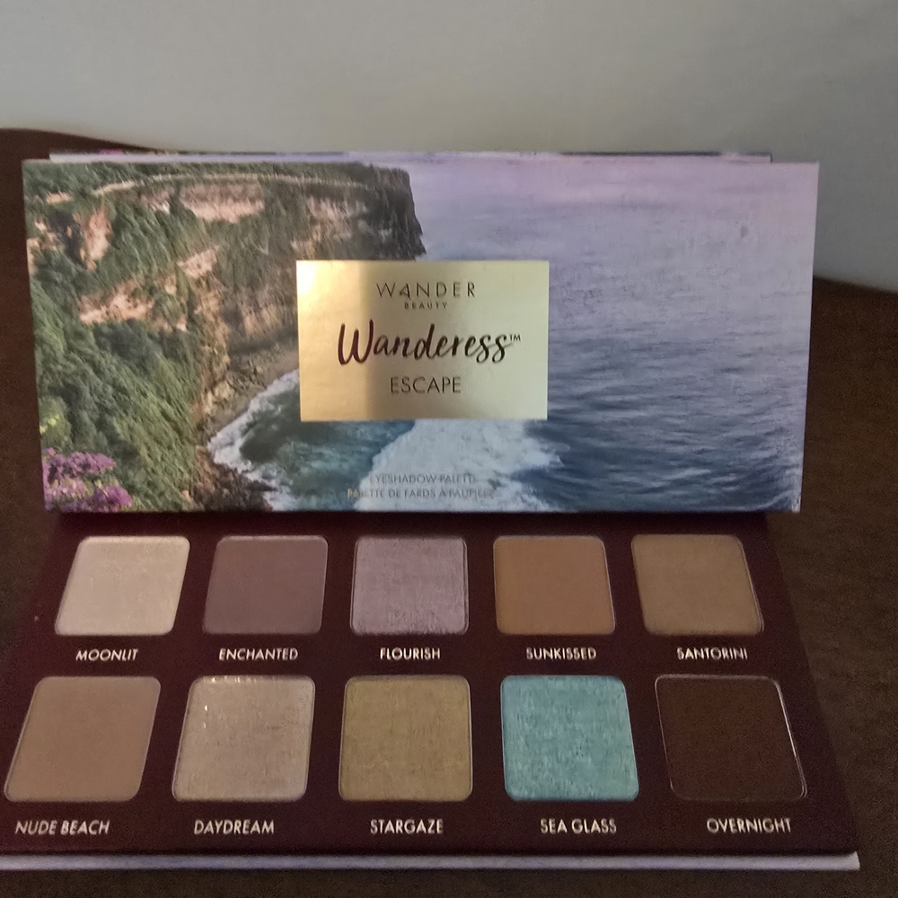 Wander Beauty Escape Palette with Pink, Brown, and Blue Shades